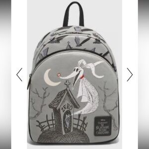 Loungefly The Nightmare Before Christmas Zero Graveyard Mini GITD Backpack